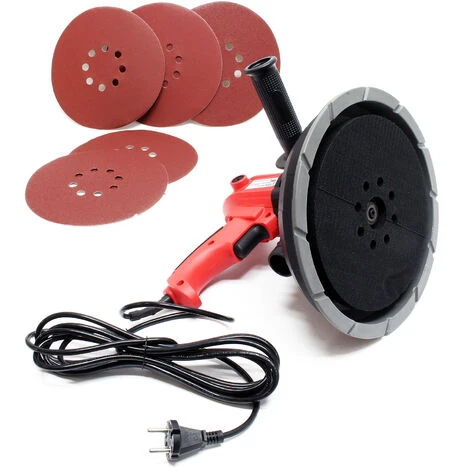Ponceuse Pour Mur Et Plafond 1010W 215mm Disque De Meulage Plâtre Sac Poussière Intégré Aspiration 4 Ponceuse Pour Mur Et Plafond 1010W 215mm Disque De Meulage Plâtre Sac Poussière Intégré Aspiration – Image 2