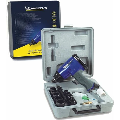 Coffret Clé à Choc 1/2 + 10 Douilles + Accessoires Michelin 3 Coffret Clé à Choc 1/2 + 10 Douilles + Accessoires Michelin