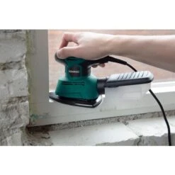 Ponceuse Delta Multifonction 130W - Ponceuse à Main - Avec Boîtier De Récupération De Poussière Et 6 Papiers Abrasifs -Magasin D'Outils Électriques 12593812 5