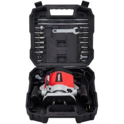 Défonceuse 1200 Watts TEENO, Mallette,12 Fraises,2 Brosse à Charbon -Magasin D'Outils Électriques 14627774 3