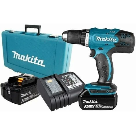 Perceuse Visseuse MAKITA 18V 3.0Ah + 2 Batteries, Chargeur, En Coffret - DDF453SFE 3 Perceuse Visseuse MAKITA 18V 3.0Ah + 2 Batteries, Chargeur, En Coffret - DDF453SFE