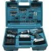 Perceuse Visseuse à Percussion MAKITA HP457DWE10 + Kit D'accessoires - 18V - 1.5Ah -Magasin D'Outils Électriques 14708997 1
