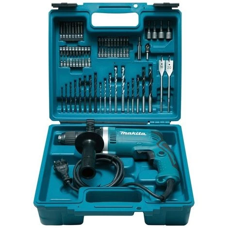 Perceuse à Percussion MAKITA - 710W + Kit Accessoires - HP1631KX3 3 Perceuse à Percussion MAKITA - 710W + Kit Accessoires - HP1631KX3