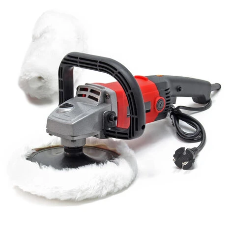 Machine à Polir Meuleuse 1200 W Puissance Jusqu’à 3000 T/min Polisseuse Avec 6 Niveaux Et 2 Patins 3 Machine à Polir Meuleuse 1200 W Puissance Jusqu’à 3000 T/min Polisseuse Avec 6 Niveaux Et 2 Patins