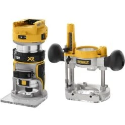 DeWalt - Affleureuse Et Défonceuse XR 18V 8mm (1/4) Brushless Sans Batterie Ni Chargeur Avec Coffret TSTAK