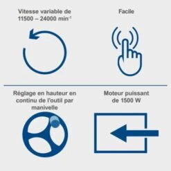 DÉFONCEUSE SUR TABLE TOUPIE À BOIS SCHEPPACH HF50 -Magasin D'Outils Électriques 18974741 3