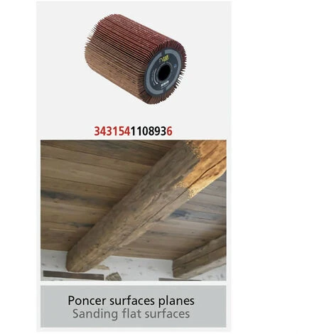 Brosse A Lamelles Abrasives Ø80mm - L 100mm Pour Poncer 5 Brosse A Lamelles Abrasives Ø80mm - L 100mm Pour Poncer – Image 3