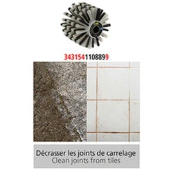 Brosse Fibre Plastique D. 120 Mm - Pour Rénovateur REX 120C 7 Brosse Fibre Plastique D. 120 Mm - Pour Rénovateur REX 120C -Magasin D'Outils Électriques 24536367 3