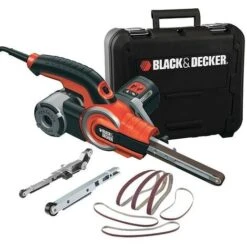 Black & Decker BLACK+DECKER KA902EK Lime électrique Ponceuse à Bande 400W 13mm
