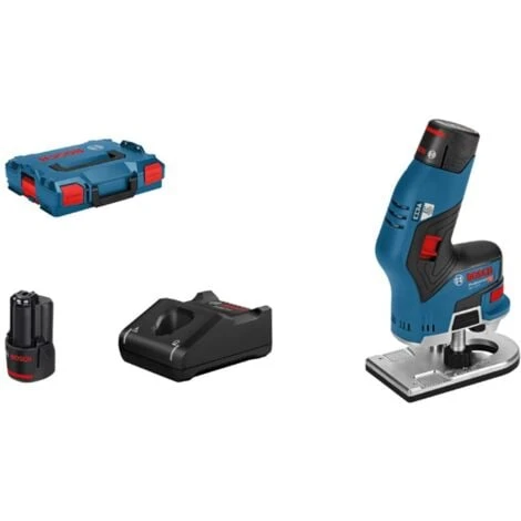 Bosch Affleureuse Sans Fil GKF 12V-8 Avec 2x Batteries 3.0Ah L-Boxx 3 Bosch Affleureuse Sans Fil GKF 12V-8 Avec 2x Batteries 3.0Ah L-Boxx