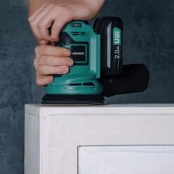 Ponceuse Excentrique Sans Fil 20V - Ø125mm - Batterie 2.0 Ah, Chargeur De Batterie, Sac De Poussière Et 12 Feuilles Abrasives Inclus -Magasin D'Outils Électriques 27287318 3