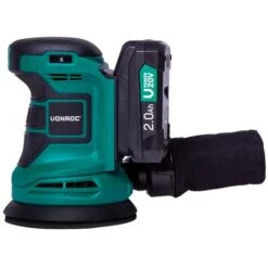 Ponceuse Excentrique Sans Fil 20V - Ø125mm - Batterie 2.0 Ah, Chargeur De Batterie, Sac De Poussière Et 12 Feuilles Abrasives Inclus -Magasin D'Outils Électriques 27287318 4