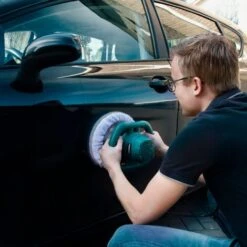 Polisseuse Excentrique 120W – 240mm - Double Poignées - 2 Bonnets De Polissage Inclus -Magasin D'Outils Électriques 27768987 5