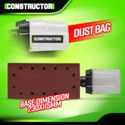 Ponceuse Vibrante 330W - Constructor -Magasin D'Outils Électriques 28010774 3