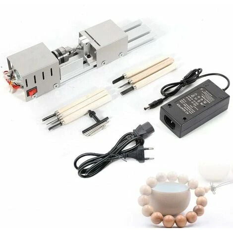 Travail Du Bois Bricolage Tour 100W Mini Tour Machine à Bois Bricolage Set Tour Avec L'UE Adaptateur (Lathe Miniature Standard + Fonction De Polissage) 3 Travail Du Bois Bricolage Tour 100W Mini Tour Machine à Bois Bricolage Set Tour Avec L'UE Adaptateur (Lathe Miniature Standard + Fonction De Polissage)