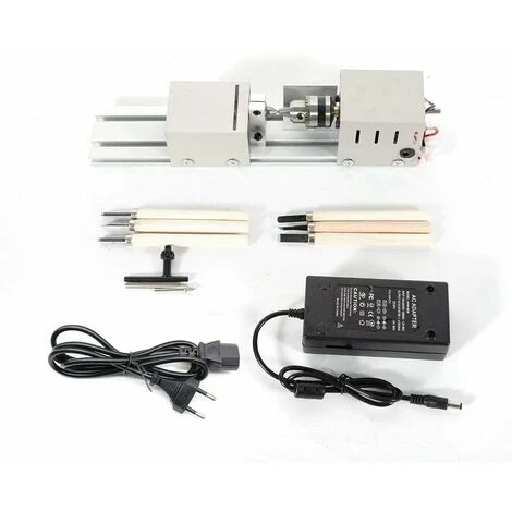 Travail Du Bois Bricolage Tour 100W Mini Tour Machine à Bois Bricolage Set Tour Avec L'UE Adaptateur (Lathe Miniature Standard + Fonction De Polissage) 6 Travail Du Bois Bricolage Tour 100W Mini Tour Machine à Bois Bricolage Set Tour Avec L'UE Adaptateur (Lathe Miniature Standard + Fonction De Polissage) – Image 4