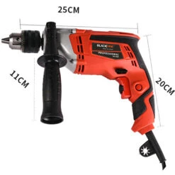 BLACKPINE - Perceuse Percussion, 57pcs Kit D'accessoires, Perceuse à Percussion 850W 3000R/PM, Perforateur Taille De Mandrin 0-13mm -Magasin D'Outils Électriques 32703007 3