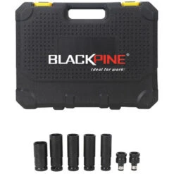 BLACKPINE - Clé à Chocs Sans Fil, 300Nm Boulonneuse A Choc Avec 15000mAh Batterie X 2, Douilles à Chocs X 7, Un Chargeur Rapide 11 BLACKPINE - Clé à Chocs Sans Fil, 300Nm Boulonneuse A Choc Avec 15000mAh Batterie X 2, Douilles à Chocs X 7, Un Chargeur Rapide -Magasin D'Outils Électriques 32703011 5