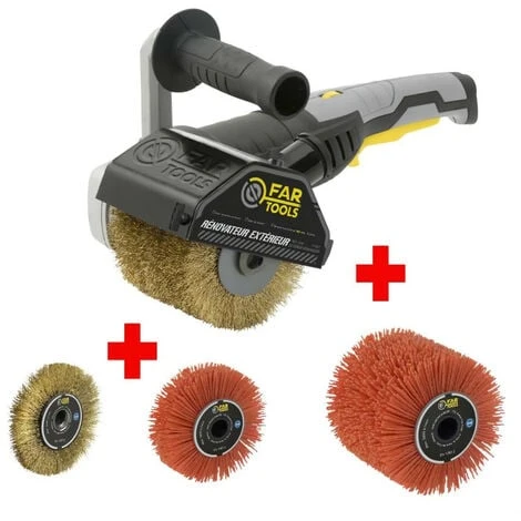FARTOOLS PACK REX120C RENOVATEUR EXTERIEUR + BROSSE METALLIQUE DE PRECISION + BROSSE A LANIERE ABRASIVE DE PRECISION 3 FARTOOLS PACK REX120C RENOVATEUR EXTERIEUR + BROSSE METALLIQUE DE PRECISION + BROSSE A LANIERE ABRASIVE DE PRECISION