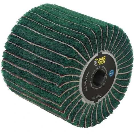 FARTOOLS Brosse Fibre Synthétique Et Lamelles Abrasives Ø120mm/L100mm 3 FARTOOLS Brosse Fibre Synthétique Et Lamelles Abrasives Ø120mm/L100mm