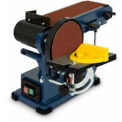 375 Watt Ponceuse à Bande Et à Disque (150mm Disque De Ponçage, Hauteur De Tablette Réglable, Pieds Anti-vibrations) -Magasin D'Outils Électriques 3336942 3