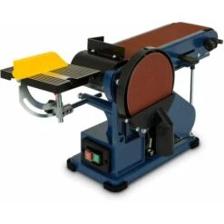 375 Watt Ponceuse à Bande Et à Disque (150mm Disque De Ponçage, Hauteur De Tablette Réglable, Pieds Anti-vibrations) -Magasin D'Outils Électriques 3336942 4