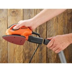 Black & Decker BLACK+DECKER Ponceuse De Détail Mouse Filaire 55W Fixation Auto-agrippante + 6 Abrasifs -Magasin D'Outils Électriques 34599656 4