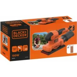 Black & Decker Ponceuse Vibrante Filaire 150W 14 000trs/min, Avec Un Sac De Collection Des Poussières Et 1 Abrasif BLACK+DECKER BEW220-QS -Magasin D'Outils Électriques 34599695 5