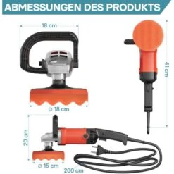 XPOtool Machine Polir Meuleuse 1200W 3000 Tr./min Polisseuse 6 Niveaux Ponceuse Rotative Set -Magasin D'Outils Électriques 35582542 4