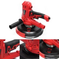 XPOtool Meuleuse Angulaire 1280W Avec Aspiration Et Disque De Ponçage De 215mm Pour Murs Avec Poignée Supplémentaire -Magasin D'Outils Électriques 36726701 4