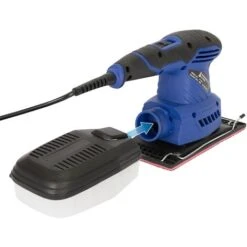 Ponceuse Excentrique Delta Vibrante 220W 12000 Tr/min Avec 6 Feuilles Abrasives -Magasin D'Outils Électriques 39896570 3