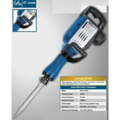 Scheppach - Marteau Piqueur 1600W 47J Avec 2 Burins - AB1600 -Magasin D'Outils Électriques 39917982 2