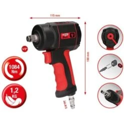 Ks Tools 1.2 Le Mini Diable Haute Performance Clé à Chocs Pneumatique, 1084Nm