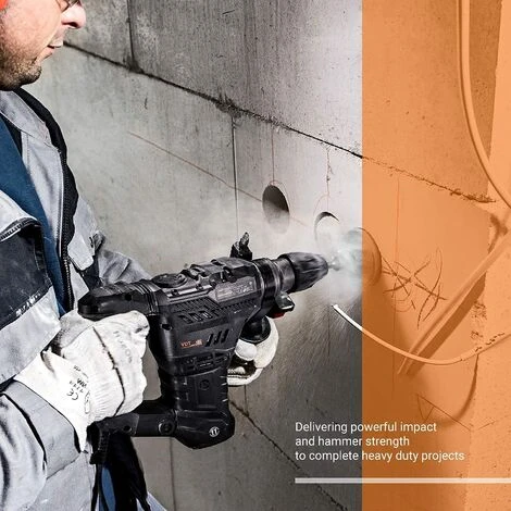 ENGINDOT Marteau Perforateur, Burineur Electrique 1500W, 7J, 4350BPM, 900RPM, Mandrin SDS Plus 4 Modes Perforateur, Anti-Vibrations, Utilisé Pour Le Béton, Le Métal Et La Pierreà -- TRH01A 6 ENGINDOT Marteau Perforateur, Burineur Electrique 1500W, 7J, 4350BPM, 900RPM, Mandrin SDS Plus 4 Modes Perforateur, Anti-Vibrations, Utilisé Pour Le Béton, Le Métal Et La Pierreà -- TRH01A – Image 4