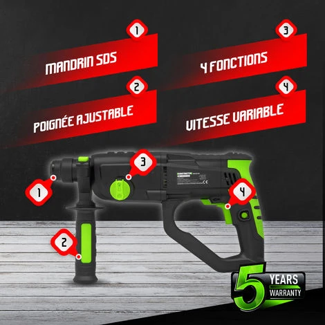 Marteau Perforateur 1050W BMC - Constructor 4 Marteau Perforateur 1050W BMC - Constructor – Image 2