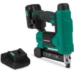 Agrafeuse-cloueuse Sans Fil 20V VPower – 1000 Agrafes & 1000 Clous – Batterie 2.0Ah Et Chargeur Inclus