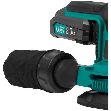 Ponceuse Delta Multifonction Sans Fil 20V – 6 Feuilles Abrasives, 2 Batteries 2.0Ah Et Chargeur Inclus 6 Ponceuse Delta Multifonction Sans Fil 20V – 6 Feuilles Abrasives, 2 Batteries 2.0Ah Et Chargeur Inclus – Image 4