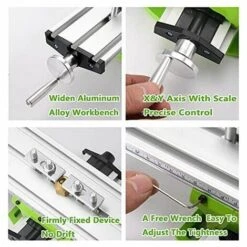 Mini Fraiseuse,Multifonctionnelle Table De Perage Transversale Ajustable,Mini Fraiseuse Table,Table De Glissière De Forage Composée De Fraiseuse Pour Perceuse D'établi De Bricolage,310x90 Mm,Lilaris -Magasin D'Outils Électriques 59805742 4