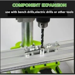 Mini Fraiseuse,Multifonctionnelle Table De Perage Transversale Ajustable,Mini Fraiseuse Table,Table De Glissière De Forage Composée De Fraiseuse Pour Perceuse D'établi De Bricolage,310x90 Mm,Lilaris -Magasin D'Outils Électriques 59805742 5