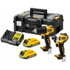 DEWALT Kit 2 Outils 18V 2Ah DCD708 + DCD809 - DCK2061D2T-QW