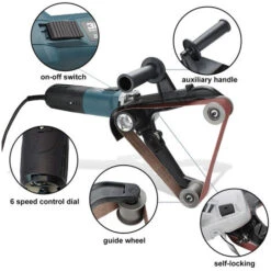 SWANEW Ponceuse à Bande Ponceuse à Bande Acier De Polissage Travail Efficace Meuleuse De Tuyau Polisseuse 11 SWANEW Ponceuse à Bande Ponceuse à Bande Acier De Polissage Travail Efficace Meuleuse De Tuyau Polisseuse -Magasin D'Outils Électriques 66991158 5