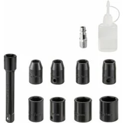 FORE Clé à Chocs Pneumatique 680nm 1/2" 7500r.p.m Poignee Antidérapante Argent -Magasin D'Outils Électriques 67654797 5