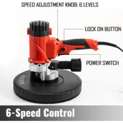 VEVOR Ponceuse Orbitale Filaire, Ponceuse Excentrique Filaire, Ponceuse Vibrante, 1200W -Magasin D'Outils Électriques 69343114 3