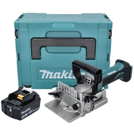 Makita DPJ 180 F1J 18 V Machine à Rainurer Sans Fil 18 V 100 Mm + 1x Batterie 3,0 Ah + Makpac - Sans Chargeur 4 Makita DPJ 180 F1J 18 V Machine à Rainurer Sans Fil 18 V 100 Mm + 1x Batterie 3,0 Ah + Makpac - Sans Chargeur – Image 2