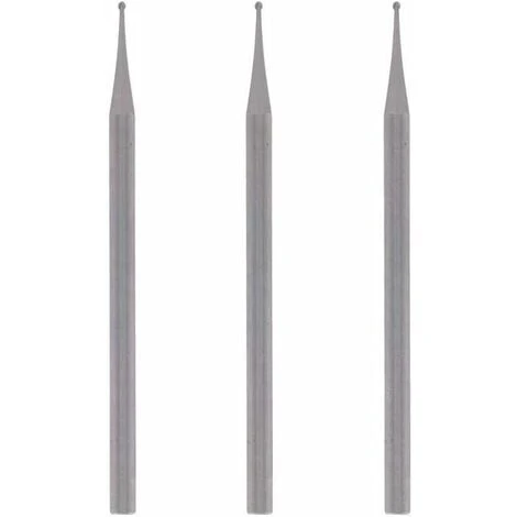105 Lot De 3 Fraises à Graver, Bout Rond, Ø 0,8mm Pour Sculpter Et Graver Dans Le Bois Avec Outils Multi-usages,——Ephé 3 105 Lot De 3 Fraises à Graver, Bout Rond, Ø 0,8mm Pour Sculpter Et Graver Dans Le Bois Avec Outils Multi-usages,——Ephé