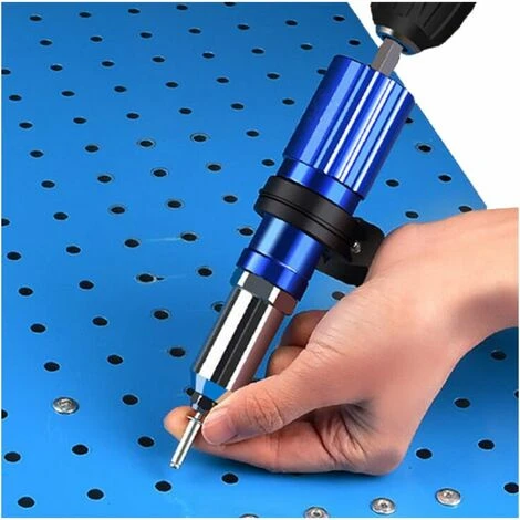 Triomphe Pistolet à Rivets électrique 2.44.8mm Rivet écrou Pistolet Adaptateur De Foret Outil De Rivetage écrou Tirer Rivet Outil 6 Triomphe Pistolet à Rivets électrique 2.44.8mm Rivet écrou Pistolet Adaptateur De Foret Outil De Rivetage écrou Tirer Rivet Outil – Image 4