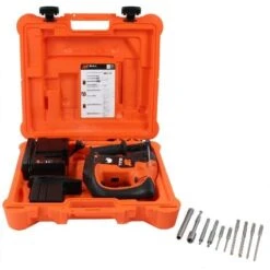 Perforateur SDS+ 36 V Spitbull (machine Complète) 2x6,2Ah + Kit 6 Forets - SPIT - 054682