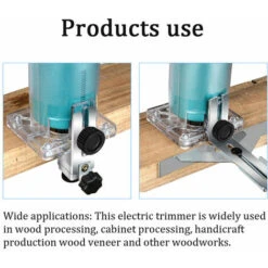 220V 450W Routeur A Bois Electrique Outil De Defonceuse A Bois Moteur A Brosse Pour Le Travail Du Bois Machine A Fraiser Graver Et Decouper Le Bois -Magasin D'Outils Électriques 79233348 5
