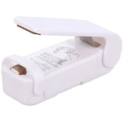 Mini Sac Thermique Scellant Emballage Scellant Pochette Thermoplastique Sac Alimentaire Scellant Portable Scellant Emballage Cuisine Accessoires 1 Pièces Blanc