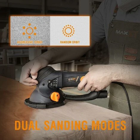Polisseuse Orbitale électrique Aléatoire Avec Plateau De Support De 150 Mm Deux Modes Pour Le Ponçage Grossier Et Le Ponçage Fin, Ponçage Du Bois/métal/mur - 8 Pièces Incluses 4 Polisseuse Orbitale électrique Aléatoire Avec Plateau De Support De 150 Mm Deux Modes Pour Le Ponçage Grossier Et Le Ponçage Fin, Ponçage Du Bois/métal/mur - 8 Pièces Incluses – Image 2